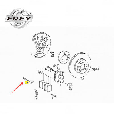 1405401217 Sensor de freno delantero compatible con Mercedes Benz W202 W210 W168 W140 W124