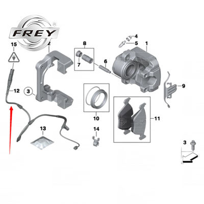 Sensor de freno trasero OEM 34356789503, indicador de pastillas de freno BMW E70 E71 E72